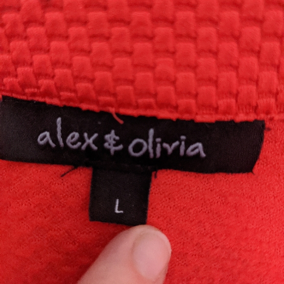 Alex & Olivia Red Blazer Large - Picture 5 of 5
